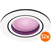 Philips Hue Centura inbouwspot White and Color - rond - Wit - 12-pack