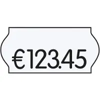 SATO Etiketten voor etiketteringspistool 1 Lijn Wit 2,6 x 1,2 cm 1500 Stuks