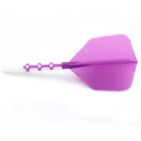 Cuesoul - ROST T19 Integrated Dart Flights - Big Wing - Purple White