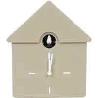 Housevitamin – Unieke Koekoeksklok Taupe – Wandklok & Kastklok – Modern – Zowel Ophangen als Neerzetten – 24×27×9 cm – Geschenk van het Jaar 2026!