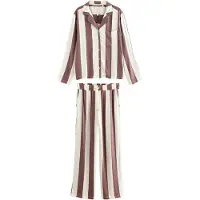 Next Pyjama bruin / wit