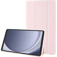 Mobigear Tablethoes geschikt voor Samsung Galaxy Tab A11 Hoes TPU,Kunstleer | Tri-Fold Gel Bookcase - Roze