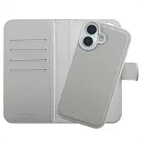 Selencia Olyn Uitneembare Bookcase met MagSafe voor de Apple iPhone 16 - Grijs