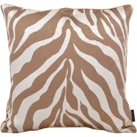 NOVÉE Brown zebra | 45 x 45 cm | kussenhoes | jacquard/polyester
