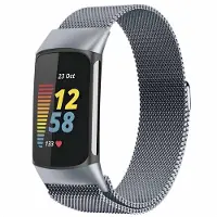 IMoshion Milanees magnetisch bandje voor de Fitbit Charge 5 / 6 - Maat S - Space Grey