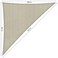 Shadow Comfort 90 graden driehoek 3x3x4,2m Sahara Sand