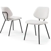 En.casa Eetkamerstoel Köma set van 2 beige en zwart []