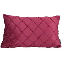 NOVÉE Velvet cross wijn | 30 x 50 cm | kussenhoes | velvet/polyester