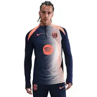 Nike FC Barcelona Strike Trainingstrui 1/4-Zip 2025-2026 Donkerblauw Feloranje