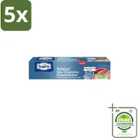 Toppits 5 x – Safeloc Zip-Diepvrieszakken – 3 Liter – 15 Zakjes - Grootverpakking - Diepvrieszakken - Dubbele Sluiting - Voedselbescherming - Herbruikbaar - Milieuvriendelijk