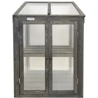 Lendo Online Kweekkas 60x49x97,5 cm Vurenhout PC Grijs