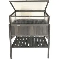 Lendo Online Plantenbak Kweekbak 98x49x120 cm Hout Grijs