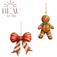Konges Sløjd Bundel Cosy & Trendy Kerst Kersthanger - Vintage Cookie + Vintage Strik - IJzer - Set van 4 stuks