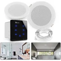 Power Dynamics A50 badkamerspeaker set - Bluetooth speaker voor badkamer - 5 Inch - 80W - Zwart