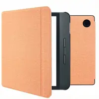 IMoshion Canvas Sleepcover Bookcase met stand voor de Kobo Libra H2O - Peach
