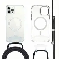 IMoshion MagSafe Backcover met afneembaar koord voor de Apple iPhone 12 Pro Max - Transparant
