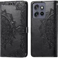 IMoshion Mandala Bookcase voor de Motorola Thinkphone 25 / Edge 50 Neo / Edge 60 Neo - Zwart