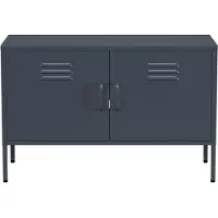 Lendo Online TV Meubel Metaal 100x40x65 cm Antraciet