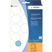 Herma Etiket 2273 rond 32mm blauw 480stuks - 3 stuks