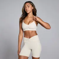 Myprotein MP Tempo sportbeha met ruches - Woestijnzandgeel - XXL