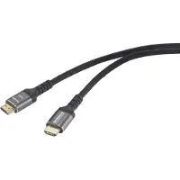 Speaka Professional SP-13125616 HDMI-kabel HDMI Aansluitkabel HDMI-A-stekker 5.00 m Zwart 4K UHD