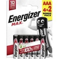 Energizer Max Power Lr03 AAA Batterijen 6 Stuks
