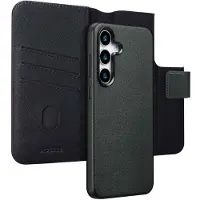 Accezz Leather Bookcase 2-in-1 met MagSafe voor de Samsung Galaxy S25 Plus - Onyx Black