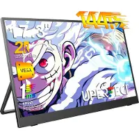 Uperfect Portable Monitor 17.3" Gaming Monitor 2K 144Hz IPS 100% sRGB Draagbare monitor met VESA-bevestiging voor PS5/PC/Streaming with Dual USB-C/VESA Mount,for Laptop/Switch/MacBook (VESA Mount )
