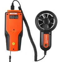 Vevor 4-in-1 anemometer 100,8 MPH Luchtsnelheidsmeter 168x75x36mm Windmeter IP44 Windmeter Anemometer MAX/MIN/AVG/CU Windsnelheidsgegevens Snelheidsmeetinstrument
