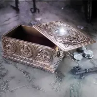 Nemesis Now Anne Stokes - Dragons of the Sabbats Tarot Box - Brons - 14,5cm