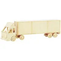 Sea-Land 3D Houten Puzzelvrachtwagen met aanhanger - P097