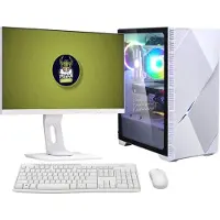 Peta Gaming Set Iceberg - AMD Ryzen 7 5700G - 64GB - 4.0TB SSD - Nvidia GeForce RTX 5060Ti 8GB - WiFi - Windows 11 Pro (GamePC + 24" FullHD monitor + toetsenbord + muis)