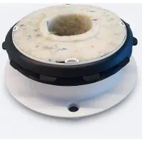 Boss & Wessing Ventilatierooster duco aansluitmaat ø125mm aluminium plafond en muurmontage wit
