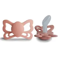 Frigg - BUTTERFLY - SILICONE - Pretty Peach maat 2 - Vanaf 6 maanden - 4 stuks