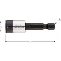 Rotec Niet-magn. dopsleutel E 6,3 x 50mm 13,0mm