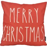 Gek op kussens! Red christmas | 45 x 45 cm | kussenhoes | katoen/linnen