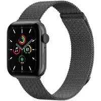 IMoshion Milanees magnetisch bandje voor de Apple Watch | 44/45/46/49 mm - Maat S - Zwart
