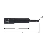Rotec Hoekdopsleutel flexibel 15 | E6,3 | Bitopname | SW 17x115 - 822.1017