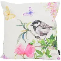 NOVÉE Aquarel bird outdoor | 45 x 45 cm | kussenhoes | katoen/polyester