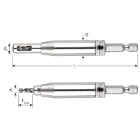 Rotec HSS Scharnierboor | 1/4"-bitopn. E6.3 | ø2,75 (schroef ø4-4,5) - 268.0003
