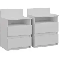 Vicco Monty Nachtkastje – Set van 2 Wit