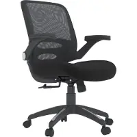 Notio Living Newport-Bureaustoel - Zwart Textiel