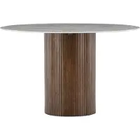 Ebuy24 Härön eetkamertafel Ø120 cm mocca.