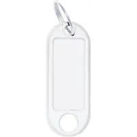 Wedo Sleutelhanger met ring, diameter: 18 mm, wit