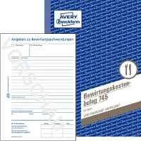 Avery 745 - Blue - White - Paper - 148 mm - 210 mm