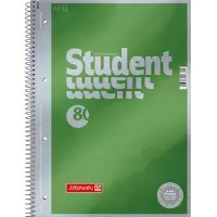 Brunnen Student Navulblok A4 Blanco Zijdelings ingebonden Geperforeerd