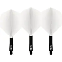 Red Dragon Nitro Flite Black and White NO2 - Dart Flights