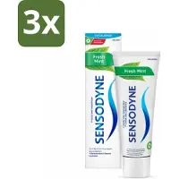 Sensodyne - Tandpasta - Fresh Mint - Frisse Adem - 75 ml - Bulkverpakking - 3 stuks