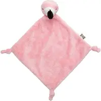 Nature Planet Knuffeldoekje tuttel roze flamingo - 40 cm - Knuffeldoek