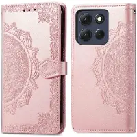 IMoshion Mandala Bookcase voor de Motorola Moto G86 Power - Rosé Goud